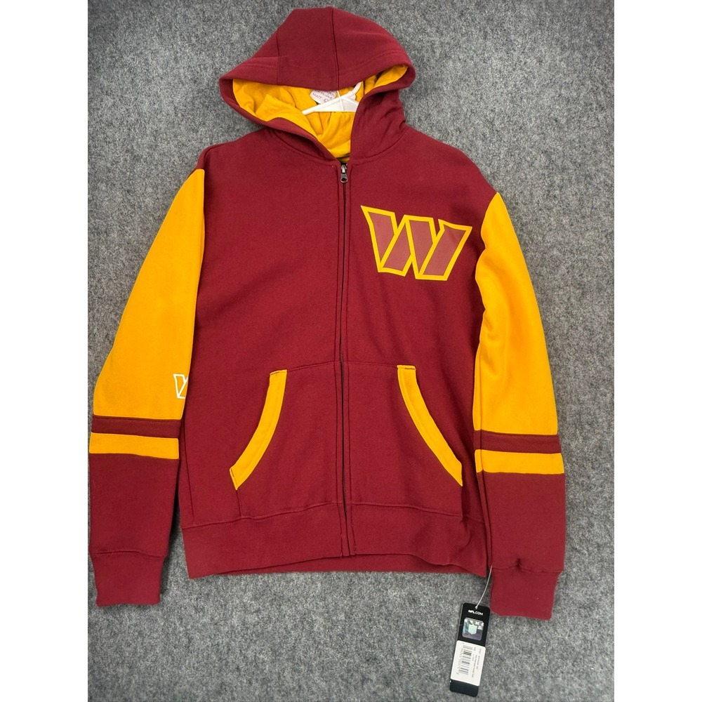 Washington Football Team Youth L 14/16 Full Zip Hoodie Burgundy Gold NWT NFL